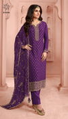 Kuleesh Swarnaa Colourplus By Vinay Dola Jacquard Embroidery Wedding Salwar Suit Wholesale Market